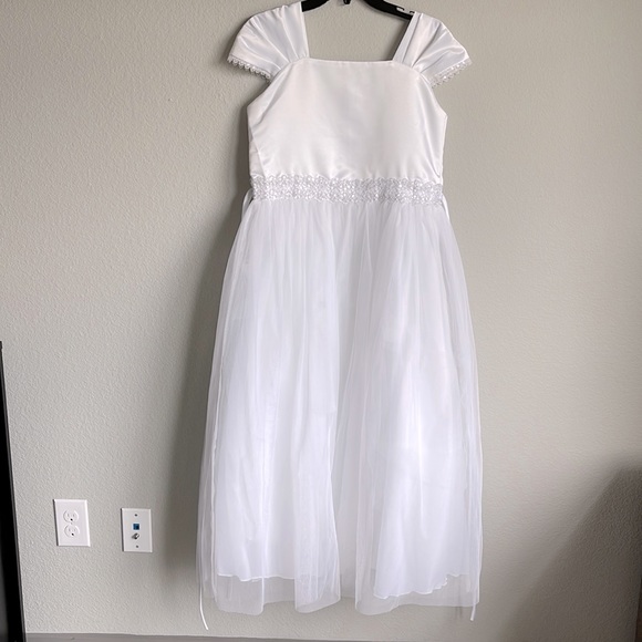 Kid's Dream - Girls Special Occasion Dress - White - Size 15-16 - Picture 5 of 12